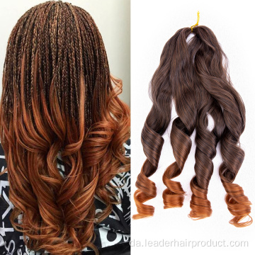 Syntetiske Loose Body Wave Spiral Curls Fletter hår